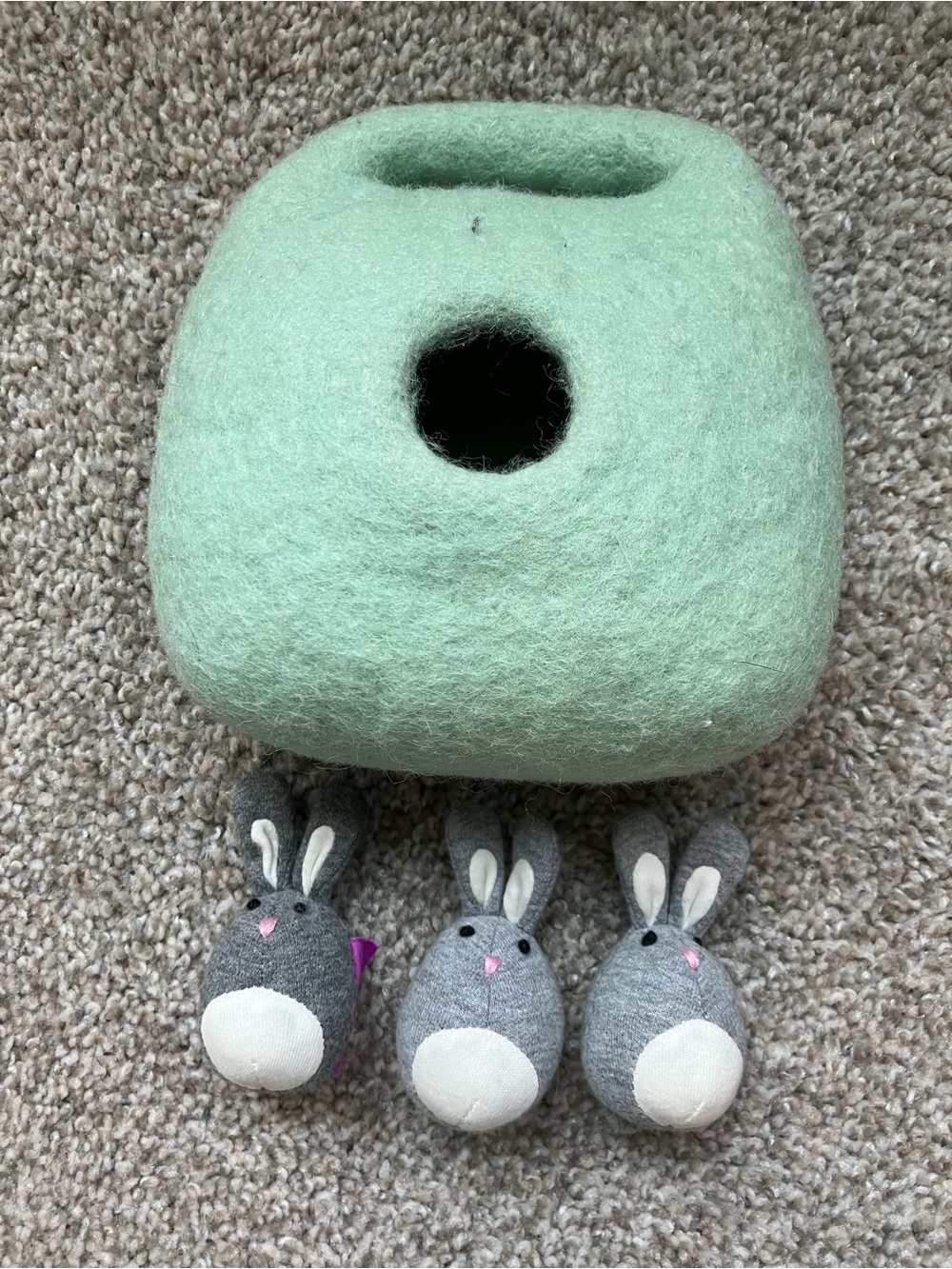 Lovevery - Bunnies In A Felt Burrow - The Babbler Playkit